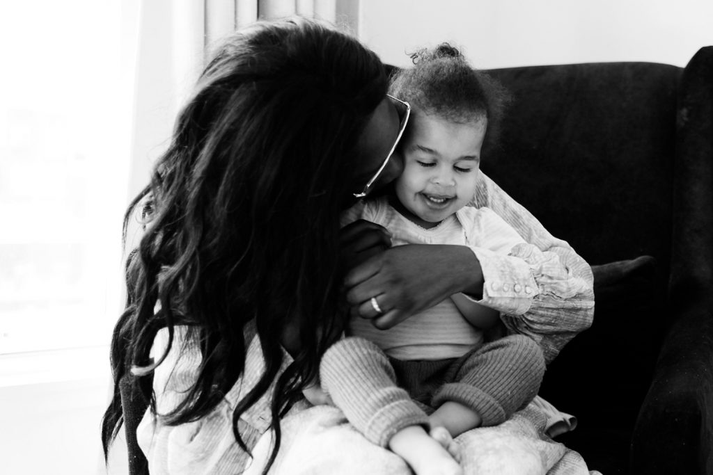 Marie Kouadio Amouzame and daughter_gifts for mom
