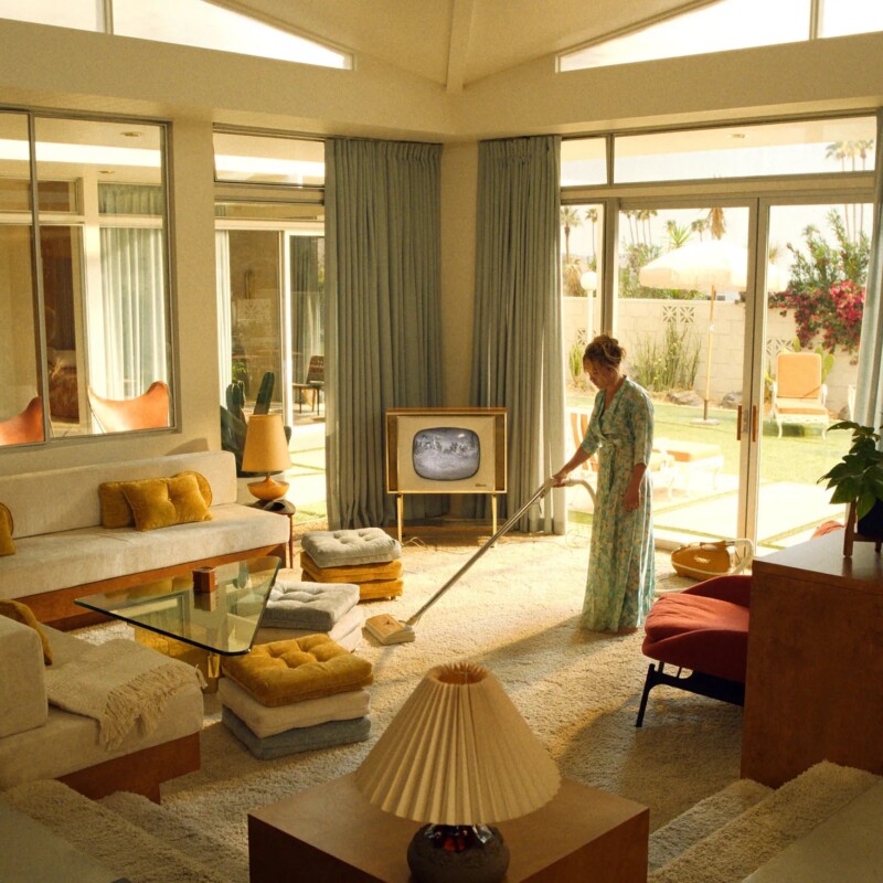 woman in living room