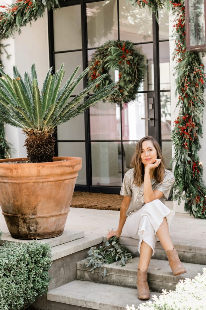camille outdoor christmas greenery_holiday stress