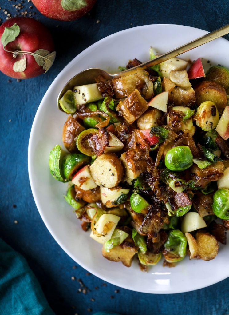 soft pretzel panzanella_best brussels sprouts recipes