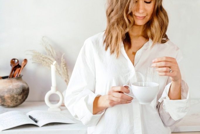 Camille drinking herbal tea_benefits of black tea