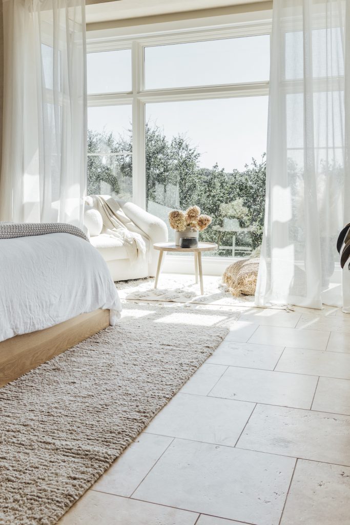 airy bedroom organization