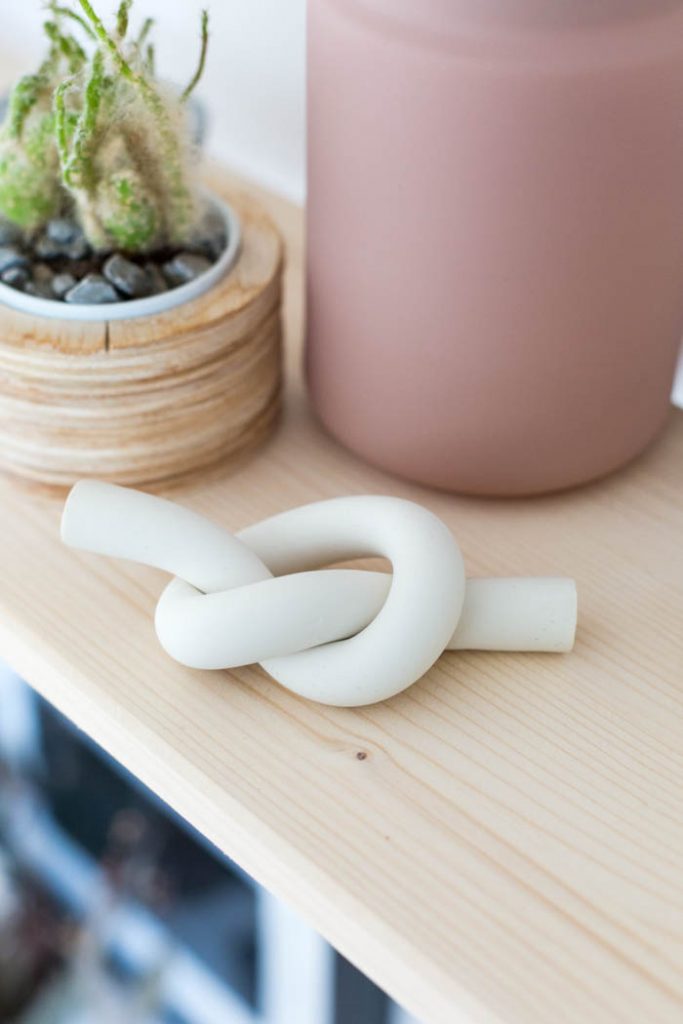 Polymer Clay Knot Paperweight