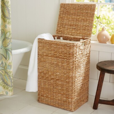 single Perry laundry hamper, pottery barn