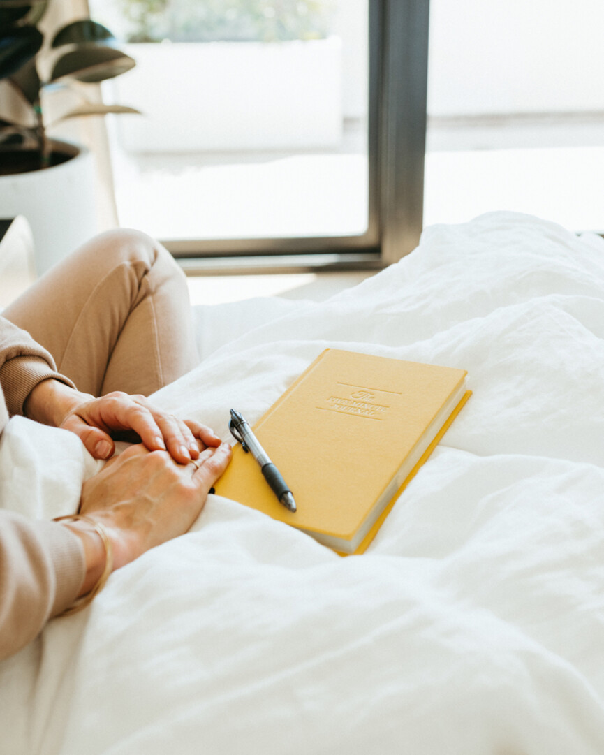 Yellow guided journal.