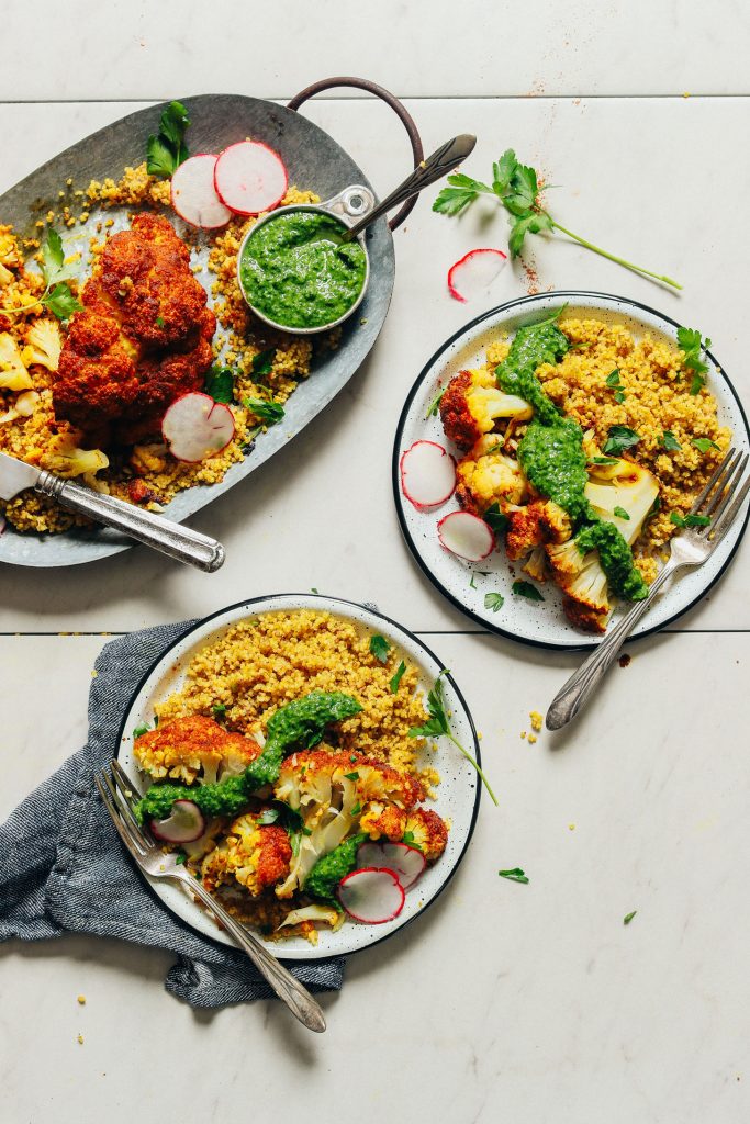 roasted cauliflower five ingredient recipes