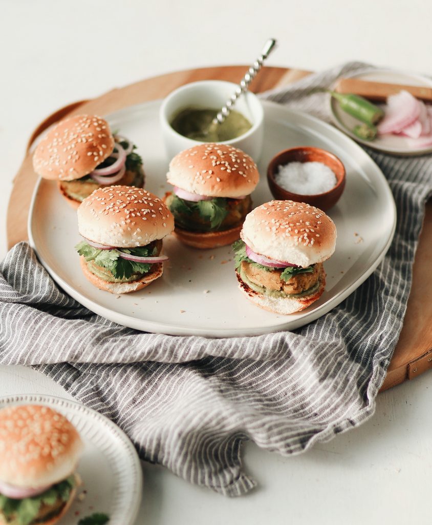 Aloo Tikki Sliders_vegan indian recipes