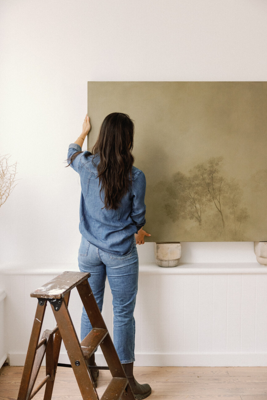 how to be creative - woman in paint studio