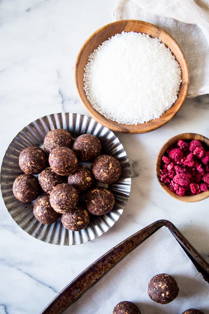 Raspberry Cocoa Energy Balls low sodium recipes