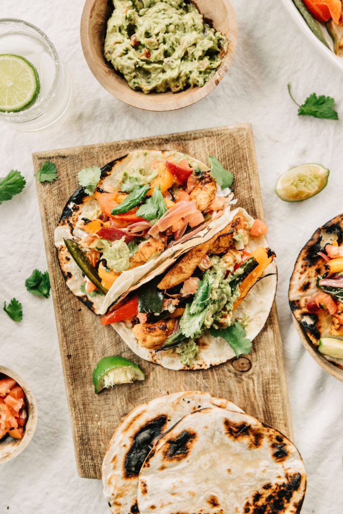 sheet pan chicken fajitas