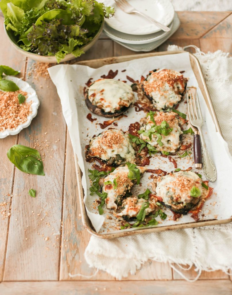 stuffed portobello mushrooms five ingredient recipes