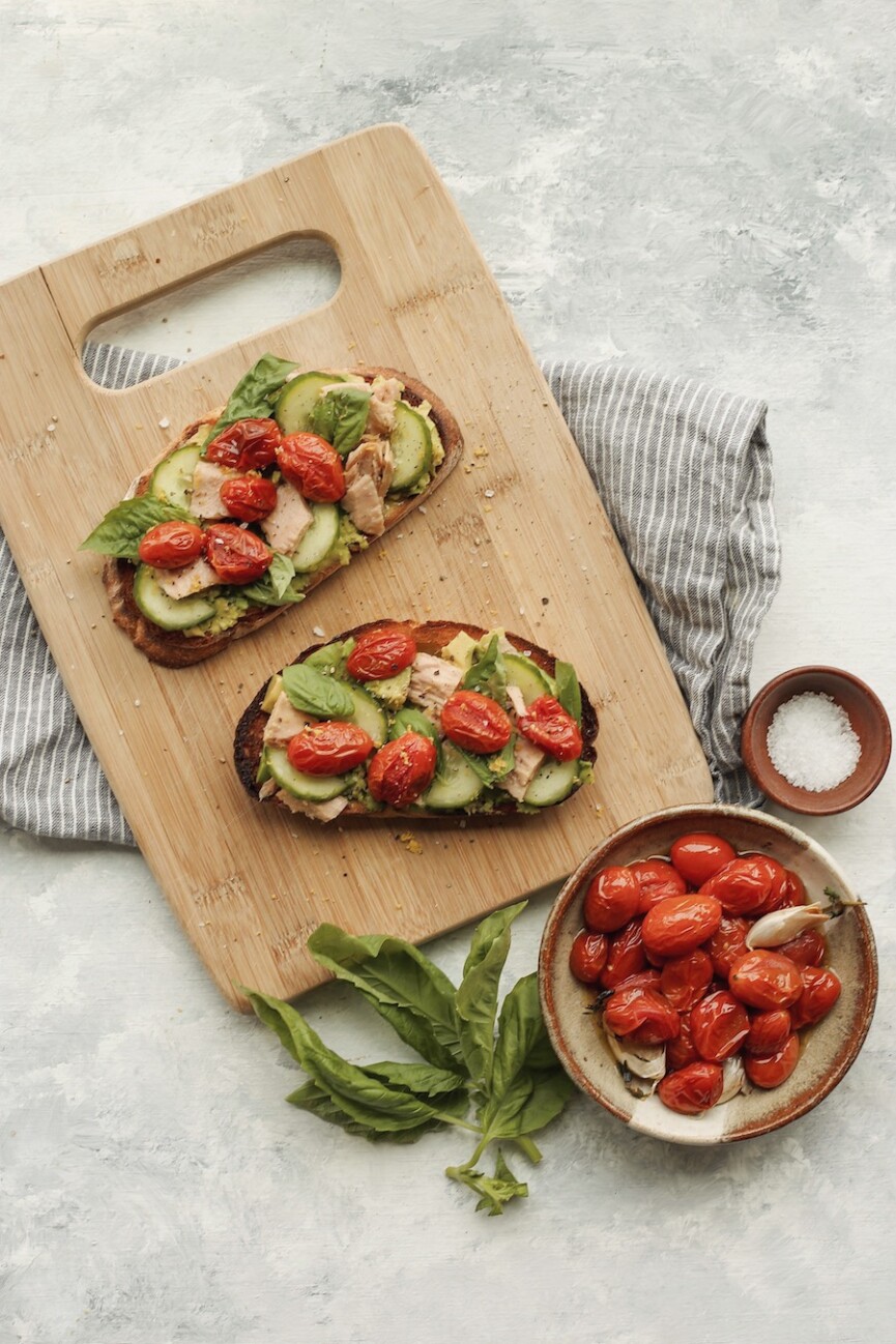 Tuna avocado toast_savory breakfast ideas