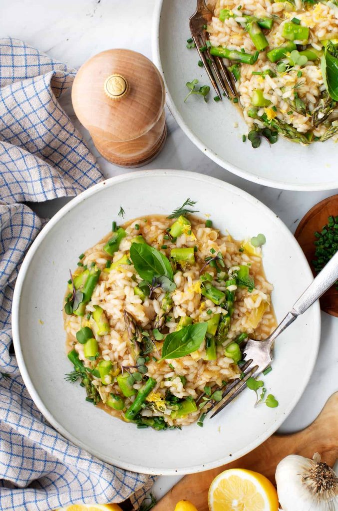 asparagus risotto_vegetarian spring recipes