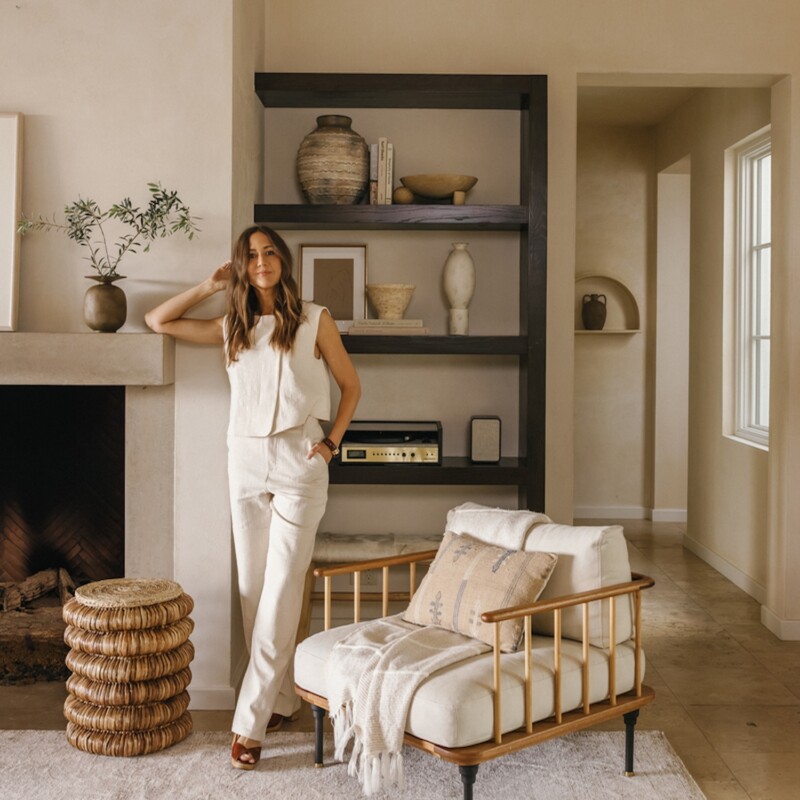 Camille Styles living room decorated with the best affordable home decor.