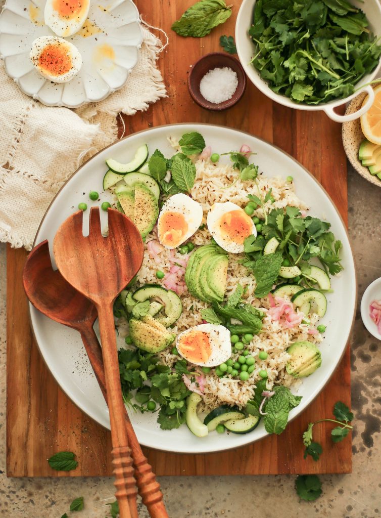 Rice salad_chia seeds vs flax seeds
