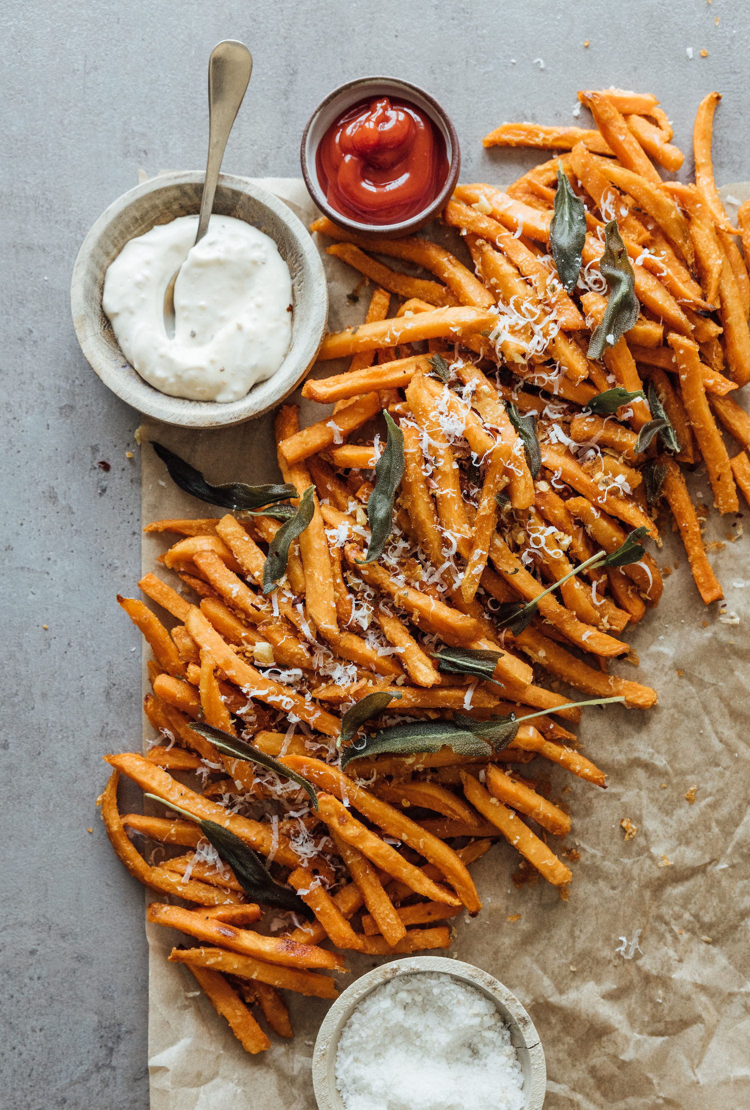 garlic sweet potato fries