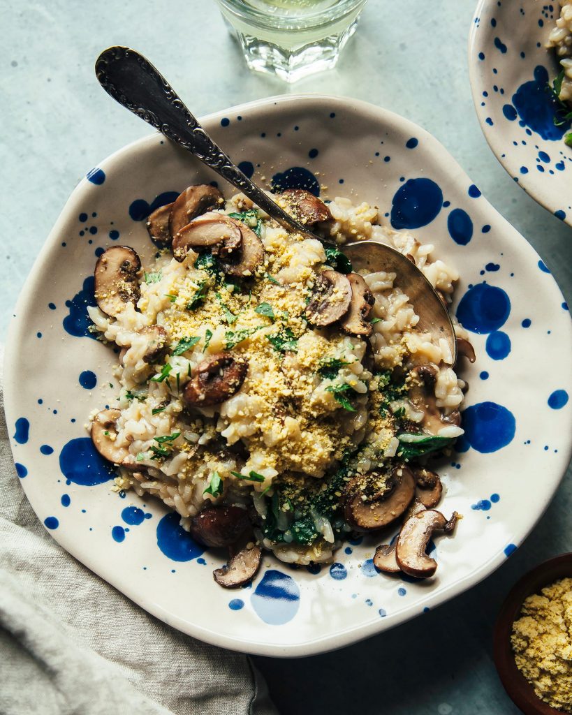 Easy Vegan Instant Pot Mushroom Risotto