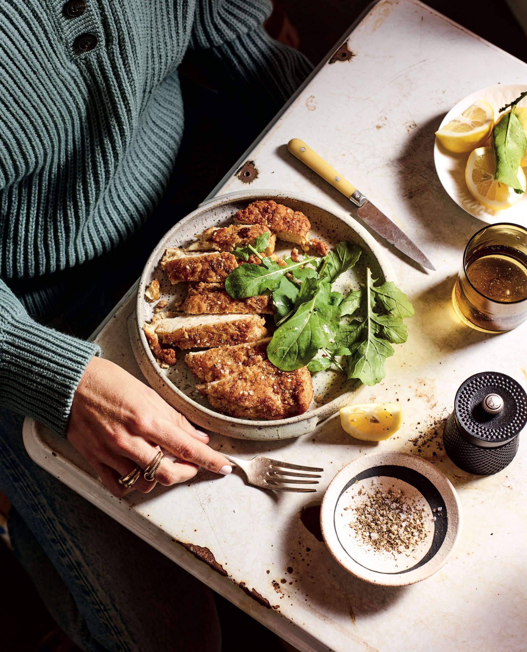 za'atar crusted chicken