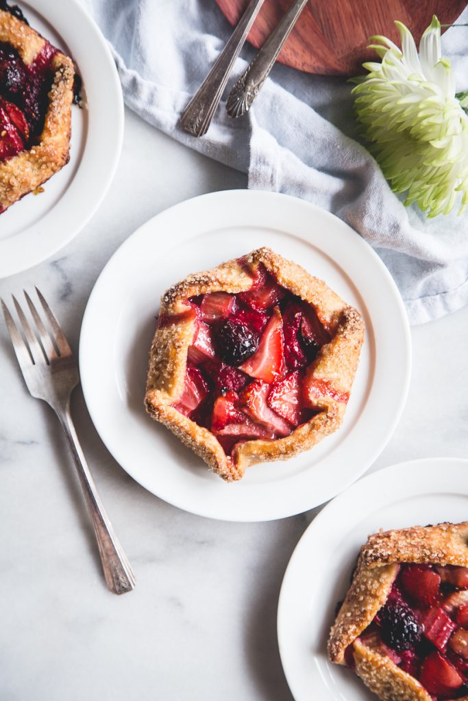 blueberry galettes_how to use rhubarb