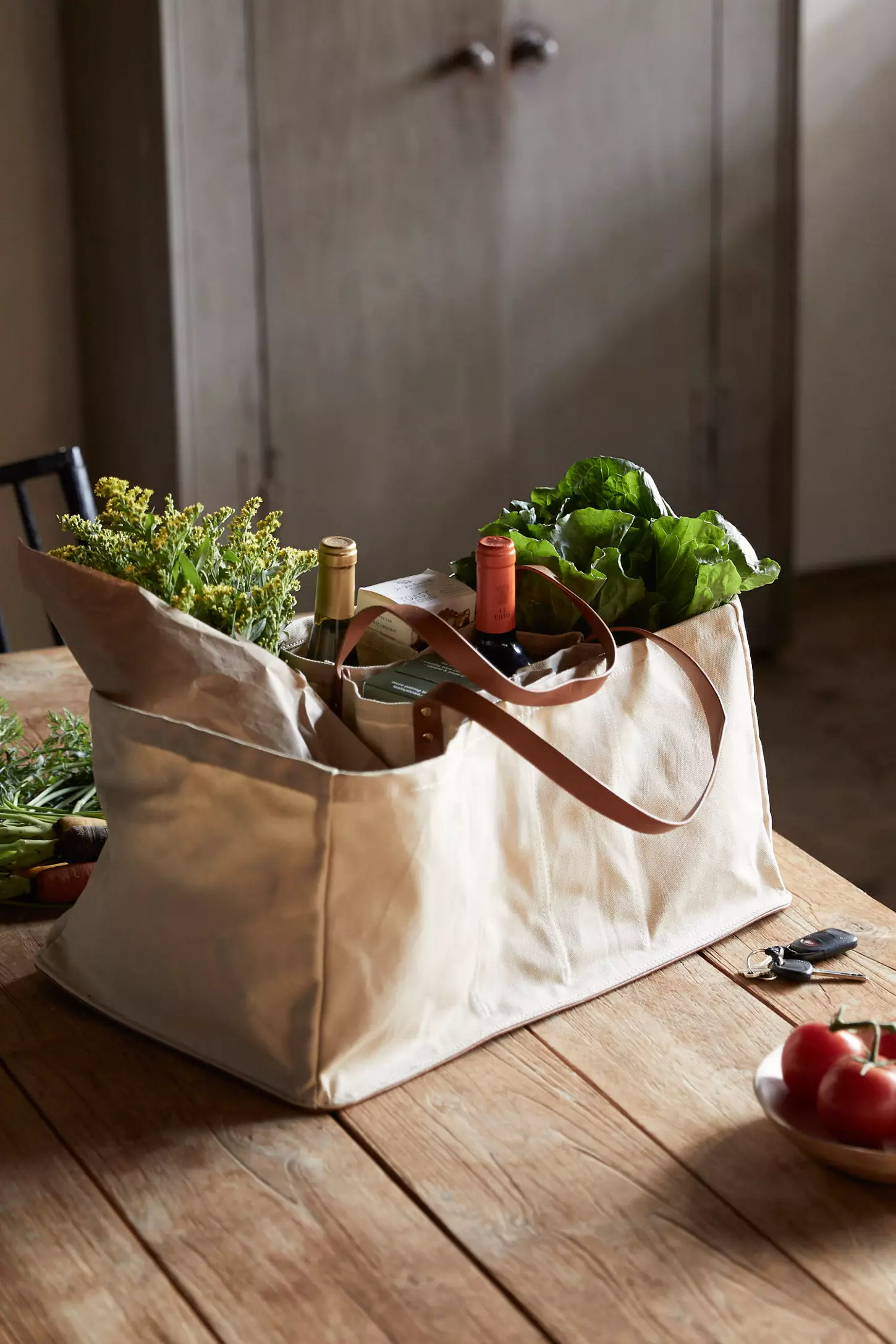 extra large canvas market bag