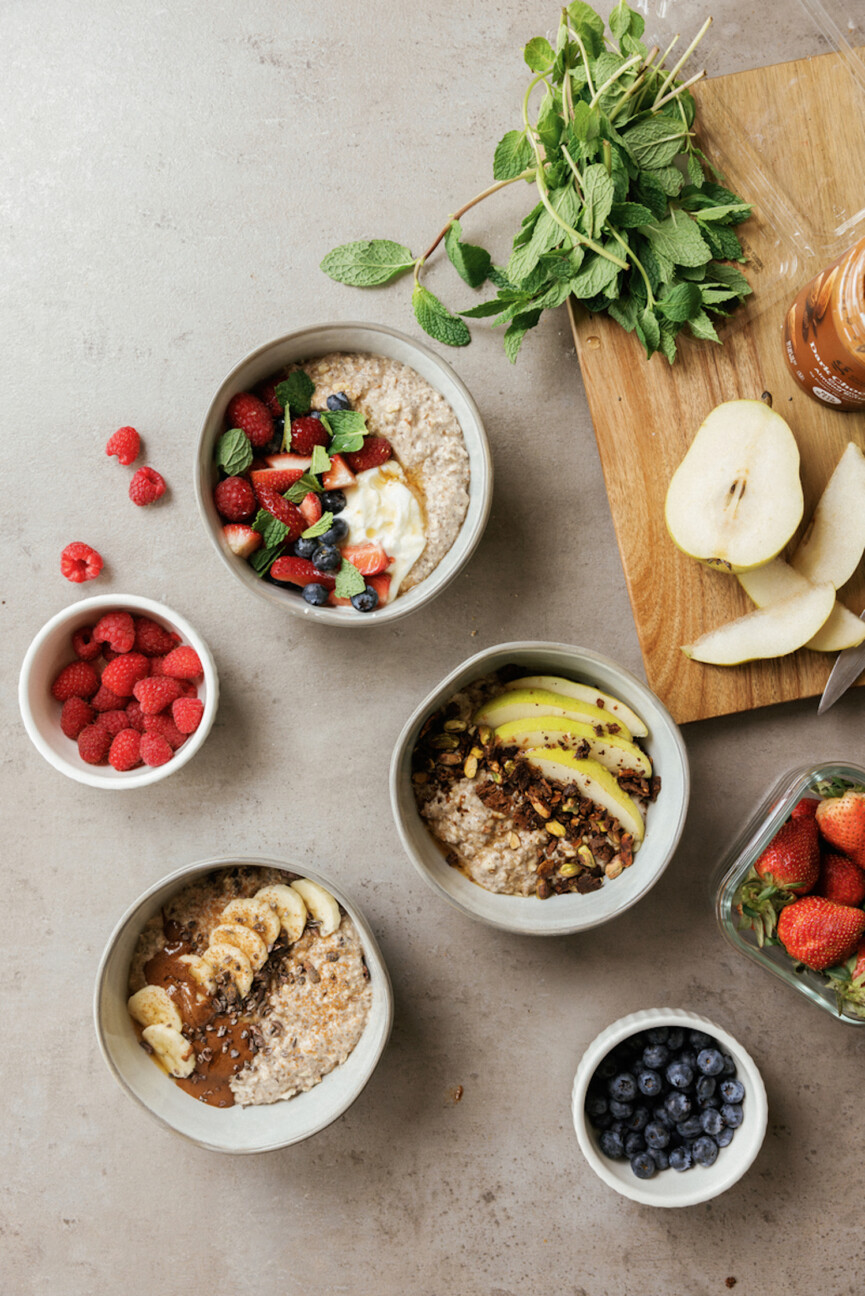 Oatmeal bowls.