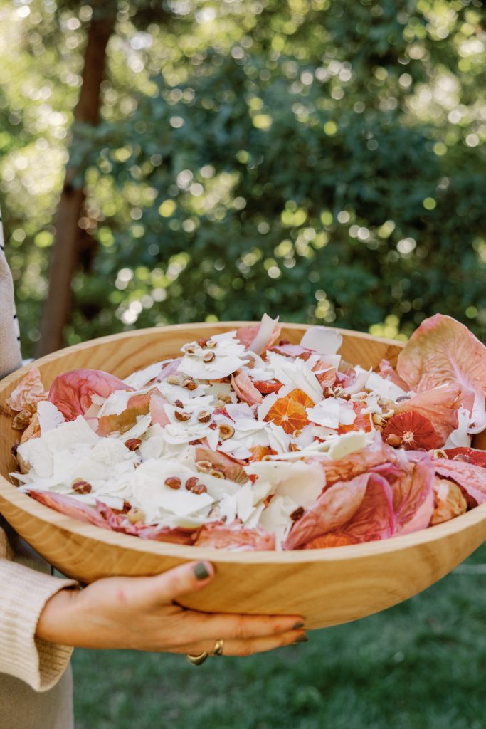 pink raddichio salad