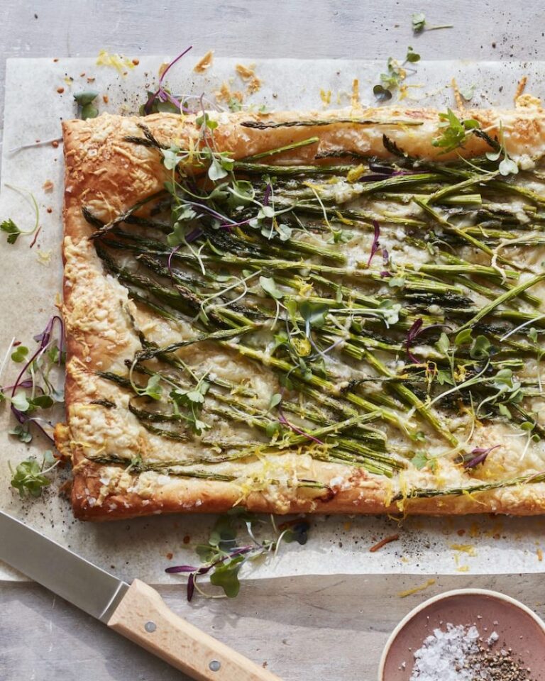 asparagus and gruyere tart