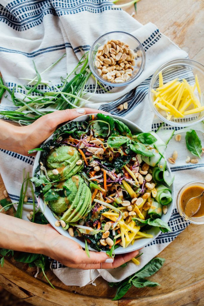 Thai chicken salad how much protein do I need