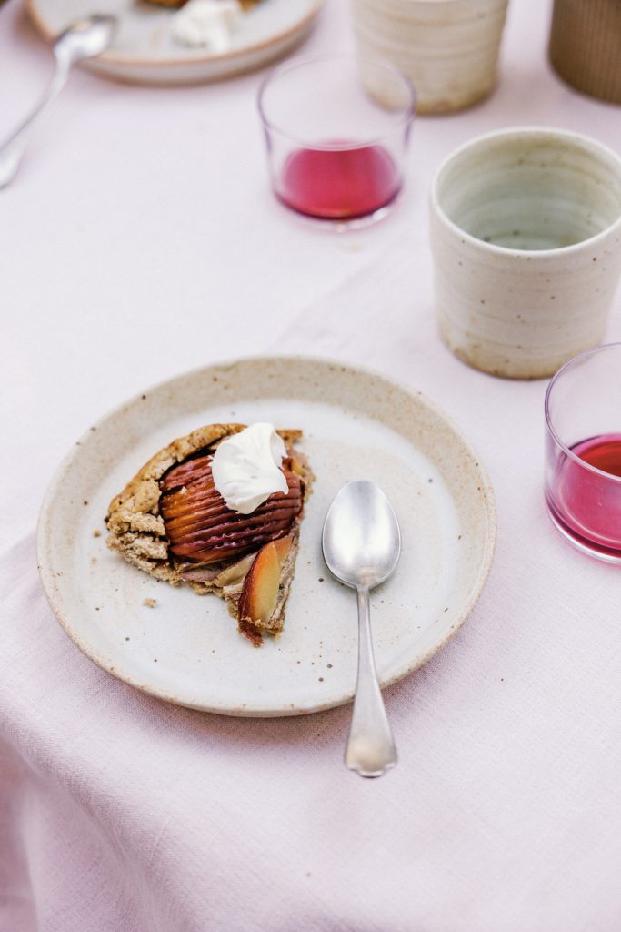 Pluot Galette with Crème Fraiche_summer baking recipes