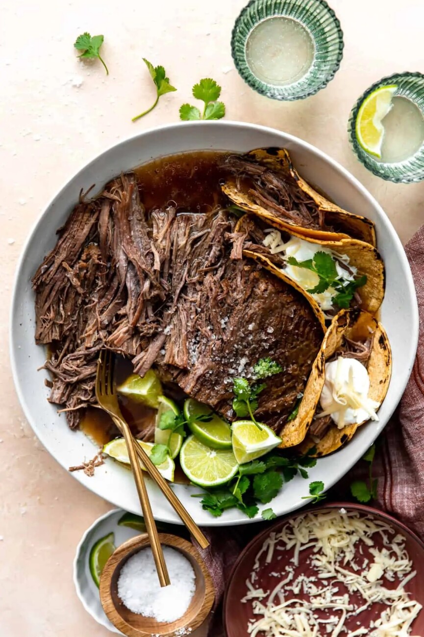 slow cooker mexican brisket crockpot meal