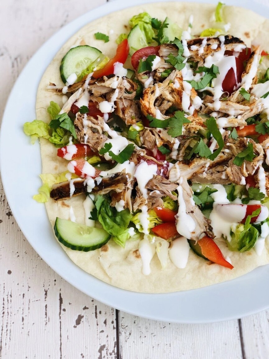 slow cooker shawarma chicken