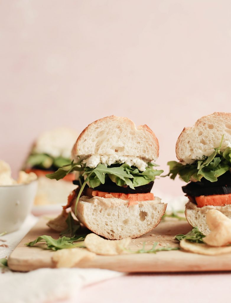 roasted sweet potato sandwich