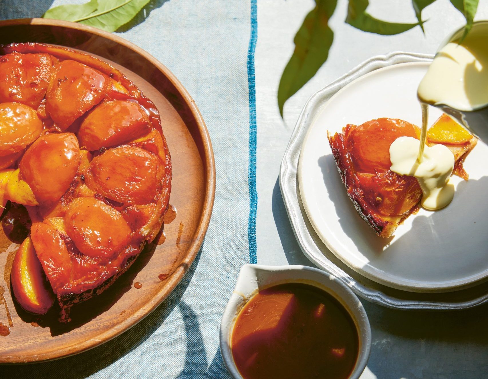 peach tarte tatin_late summer recipes