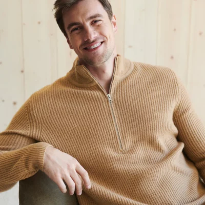 Jenni Kayne Men's Wool Half Zip