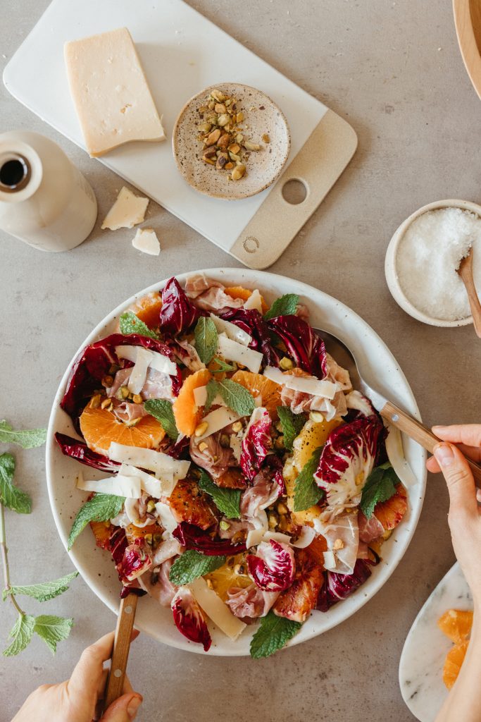 Raddichio-citrus-prosciutto-salad.