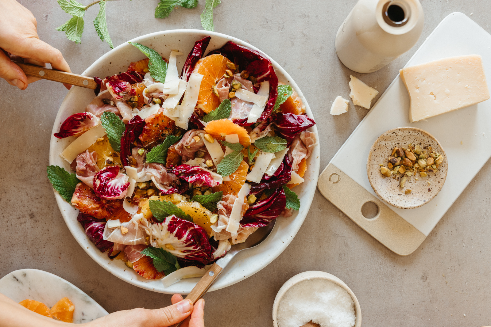 bitter greens, citrus, and proscuitto salad_fall salad recipes