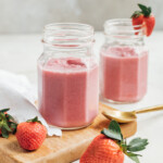 Strawberries and cream smoothie.