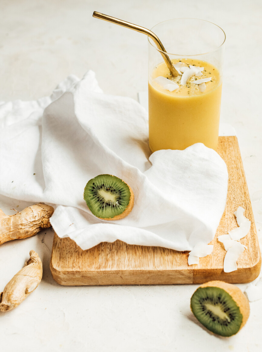 Tropical smoothie recipe.