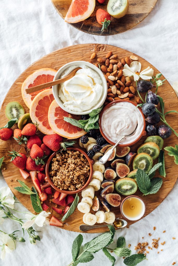 Breakfast granola board.