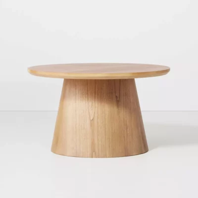 Wooden Round Pedestal Coffee Table - Hearth & Hand™ with Magnolia