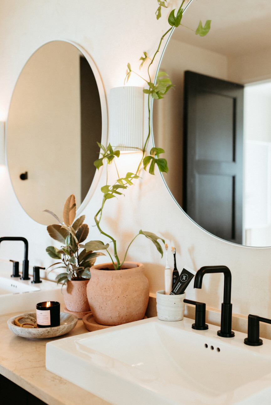 Bathroom counter.