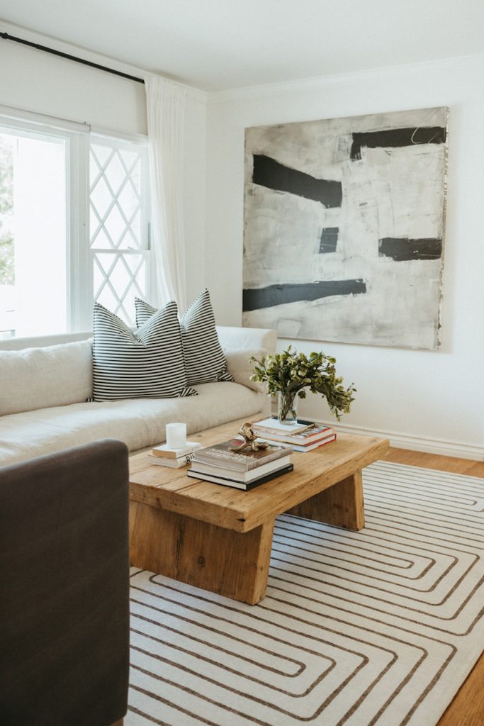 Beachy living room.