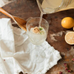 Rose elderflower lemonade.