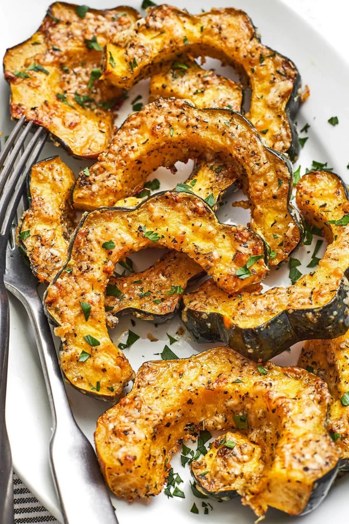 parmesan herb roasted acorn squash