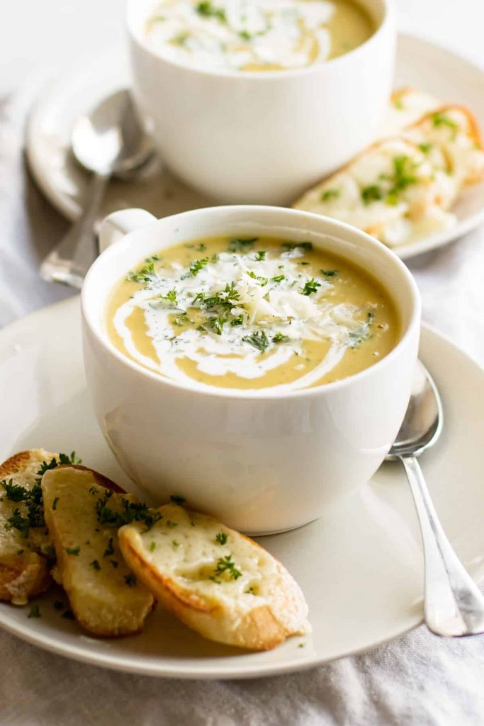 roasted acorn squash soup