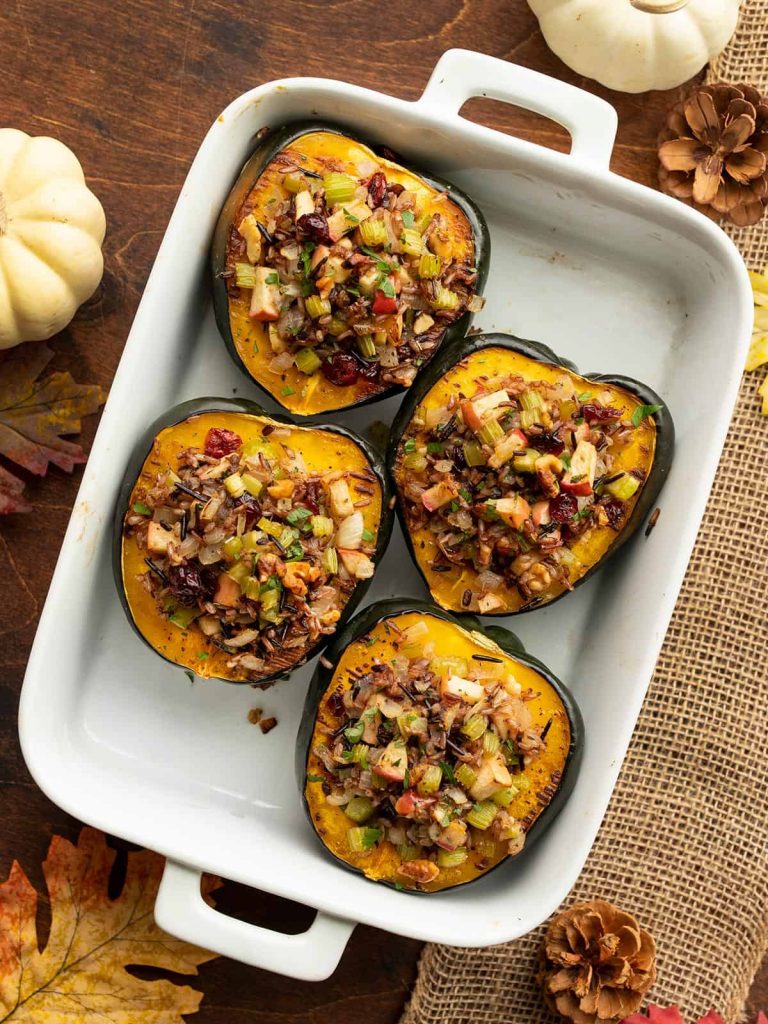 wild rice stuffed acorn squash_acorn squash recipes