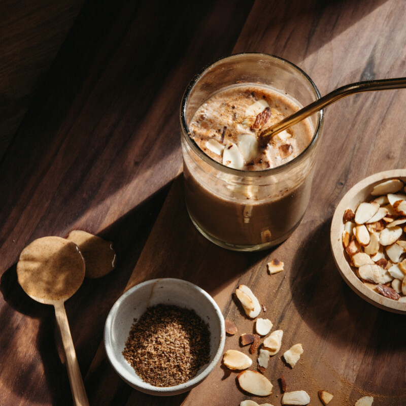Pre-workout smoothie recipe.