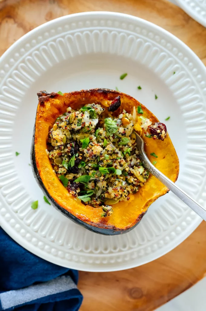 vegetarian stuffed acorn squash_acorn squash recipes