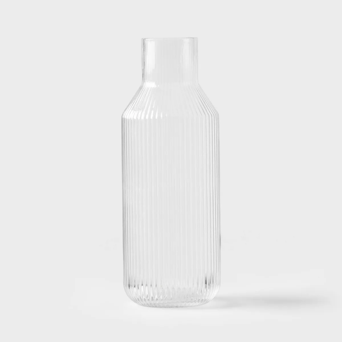 Ribbed Glass Carafe Clear - Threshold™