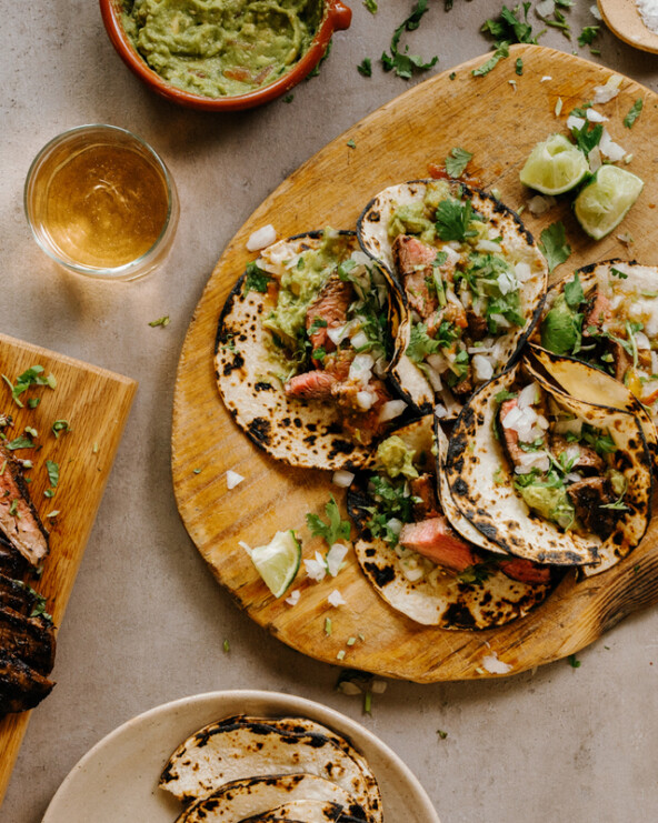 Carne asada tacos.
